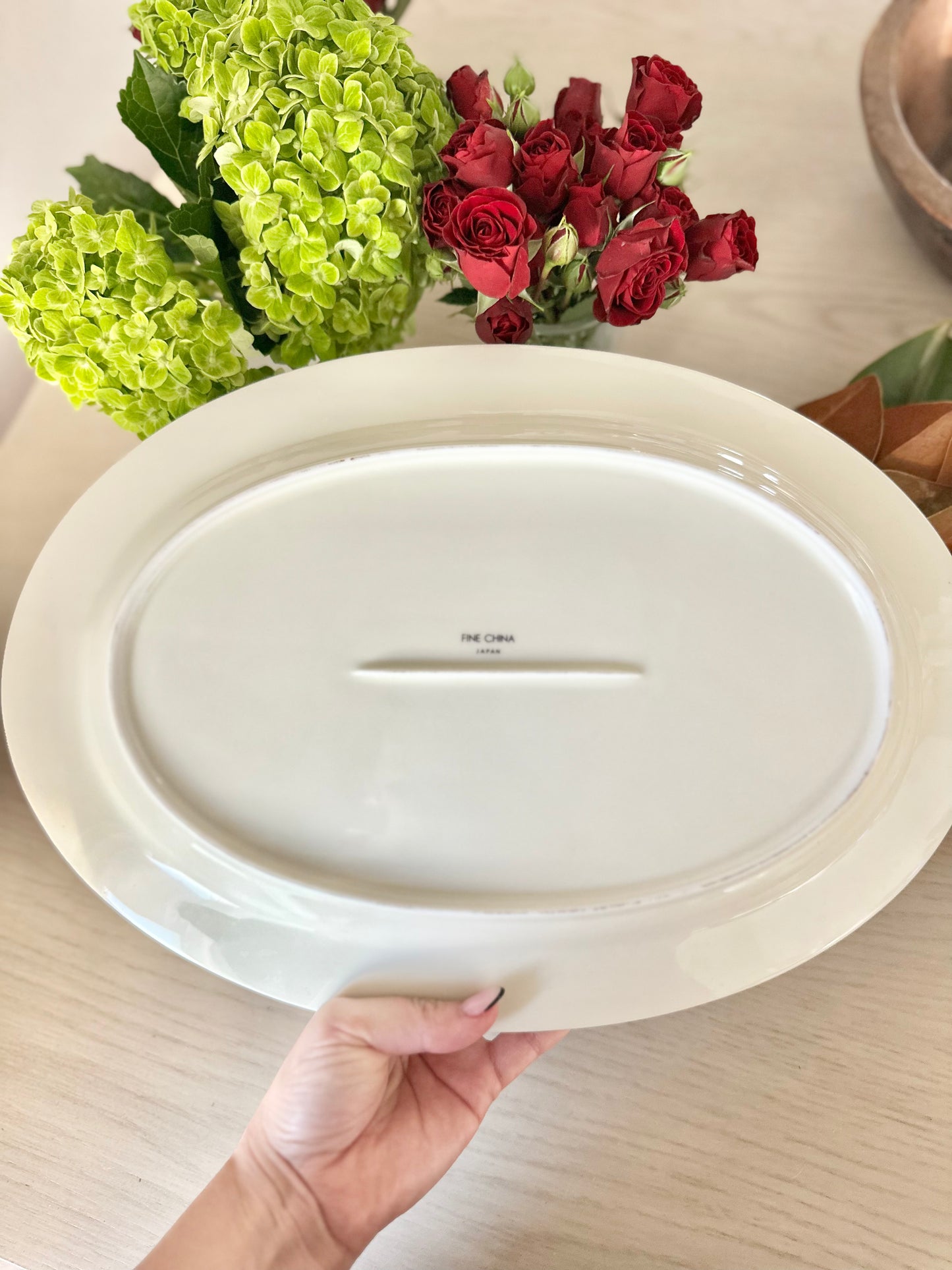 Christmas Bounty Oval Serving Platter