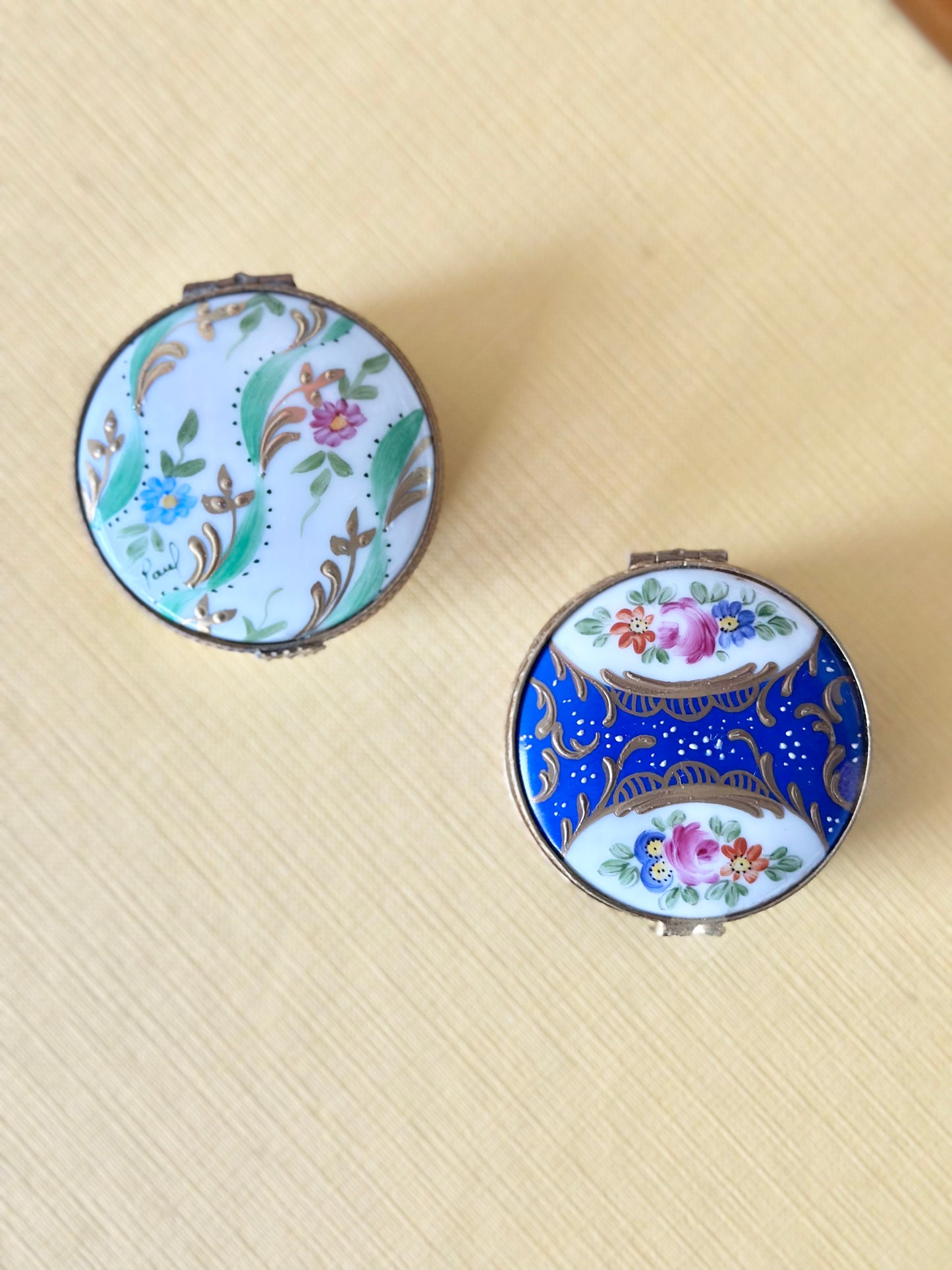 Limoges Round Trinket Box