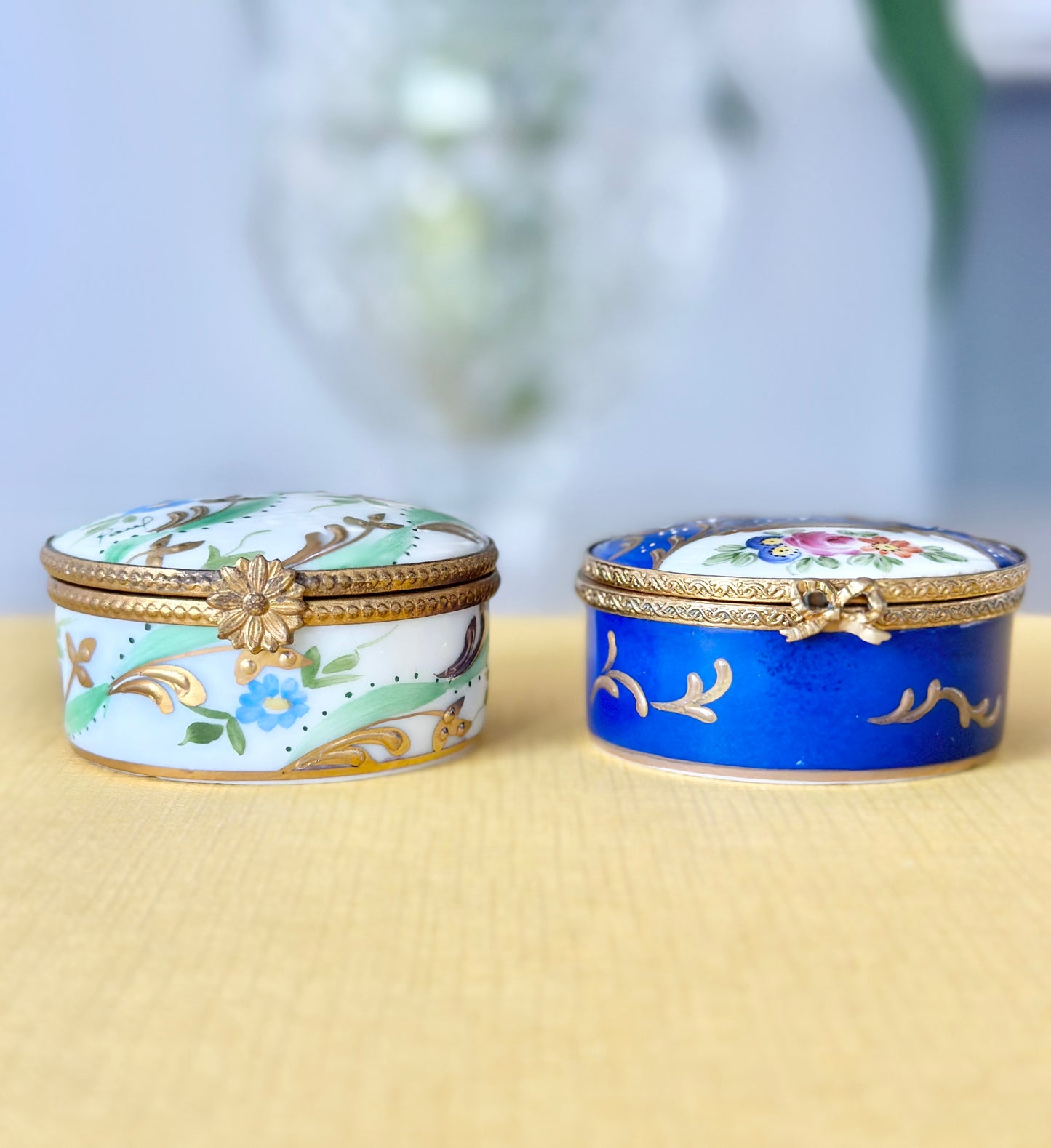 Limoges Round Trinket Box