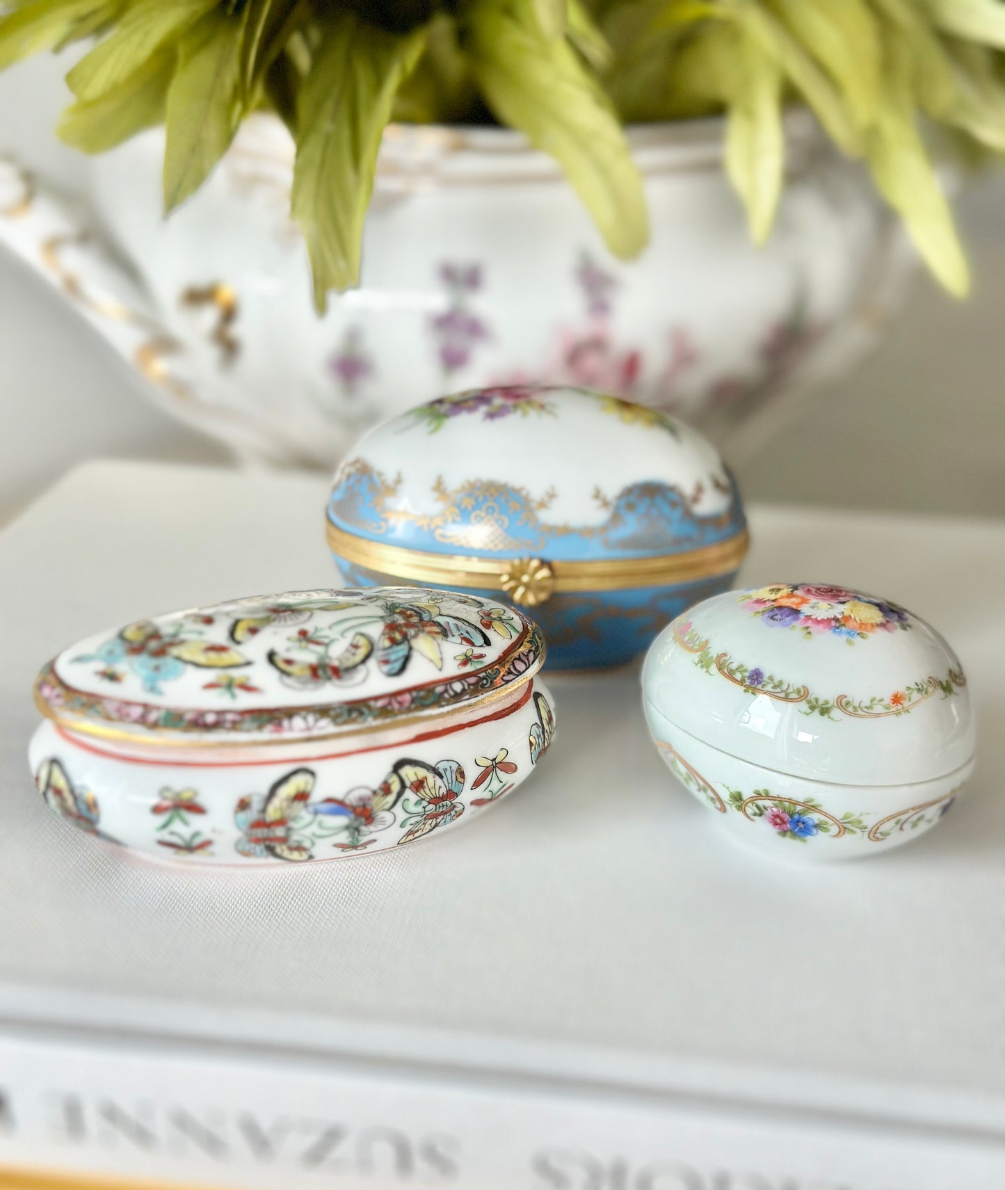 Limoges Lidded Trinket Dish