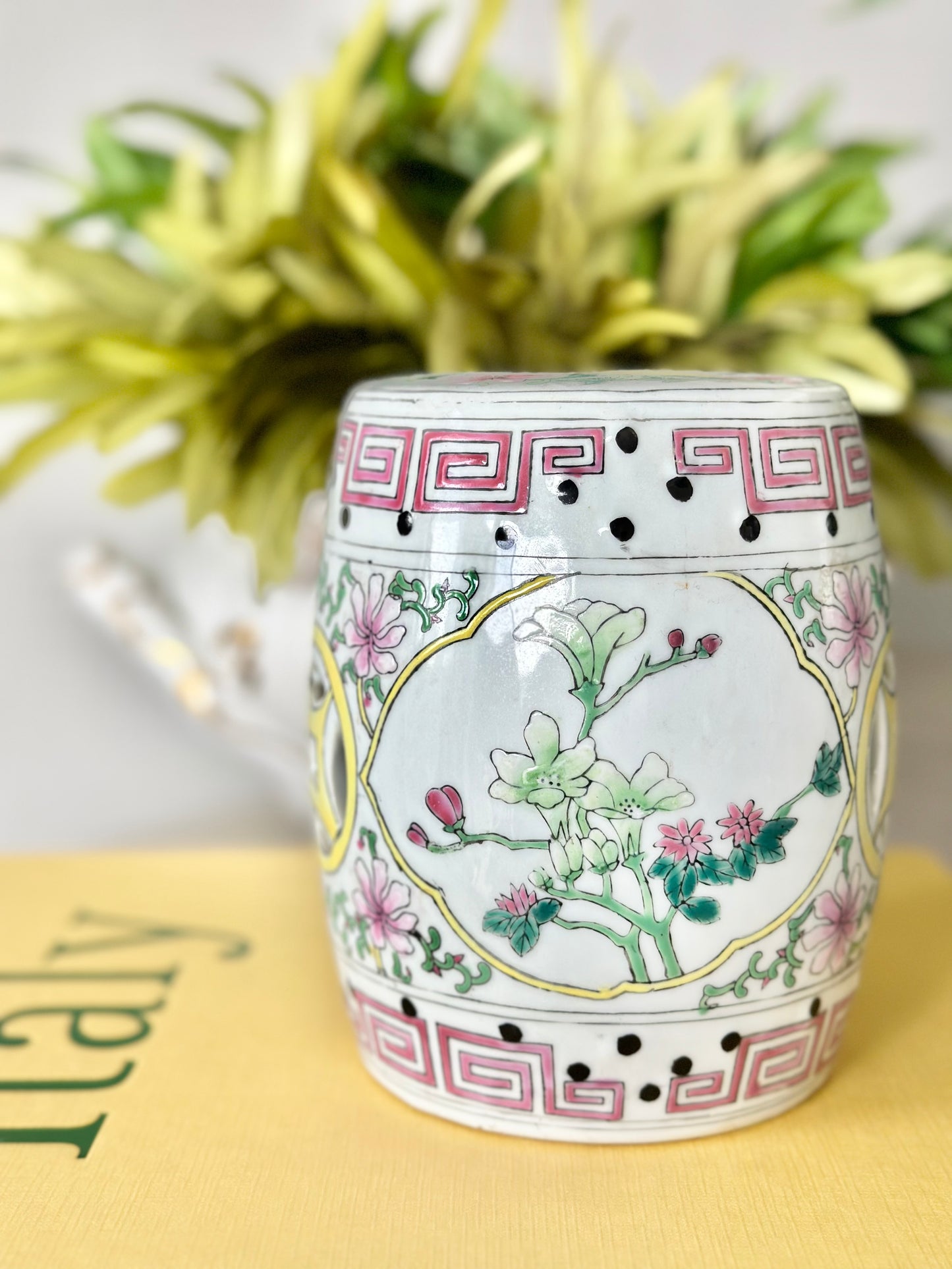 Mini Chinoiserie Porcelain Garden Stool