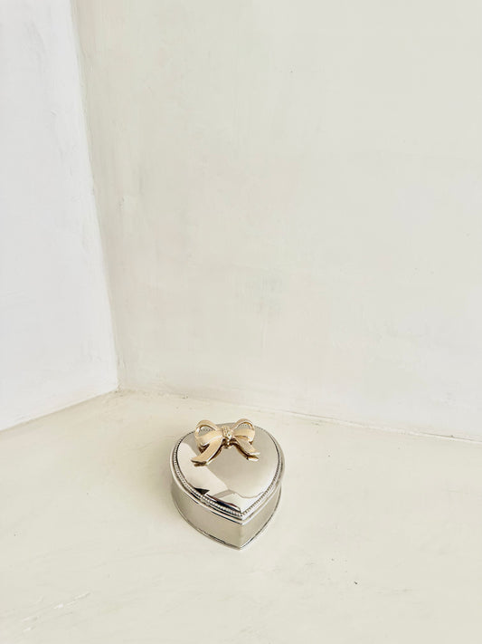 Silver Plated Heart Box