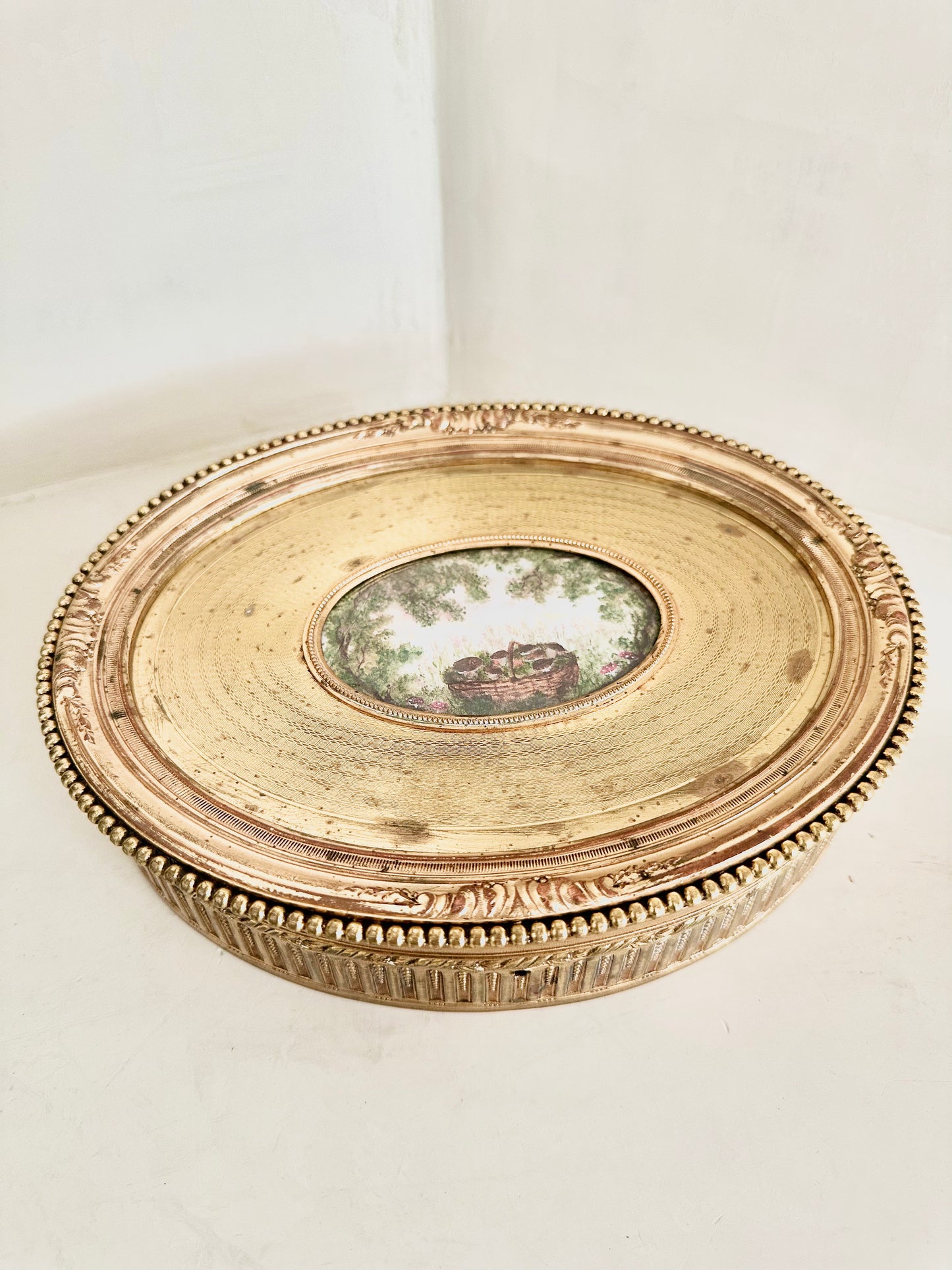 French Gold Toned Jewelry Box