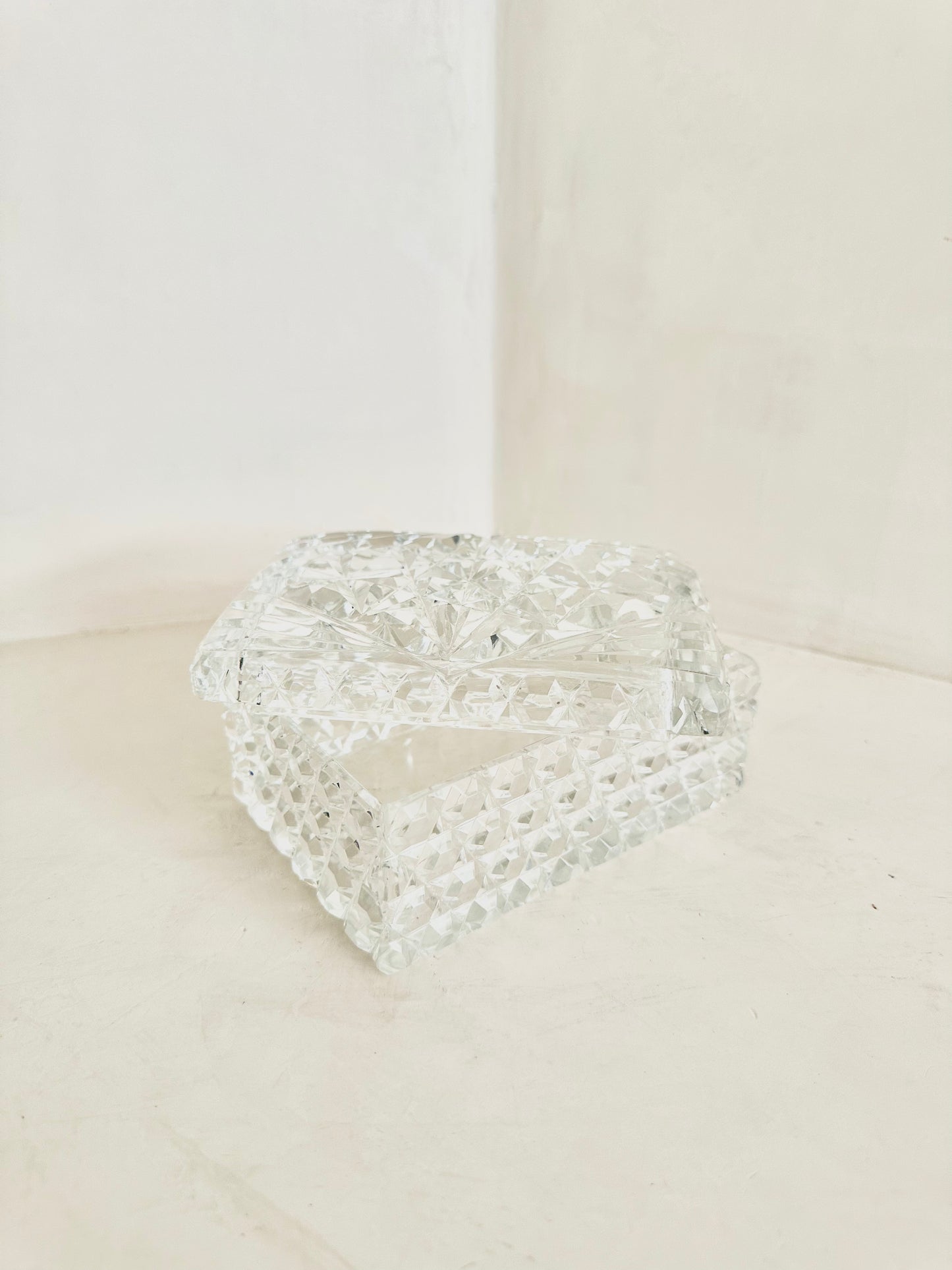 Cut Crystal Lidded Box