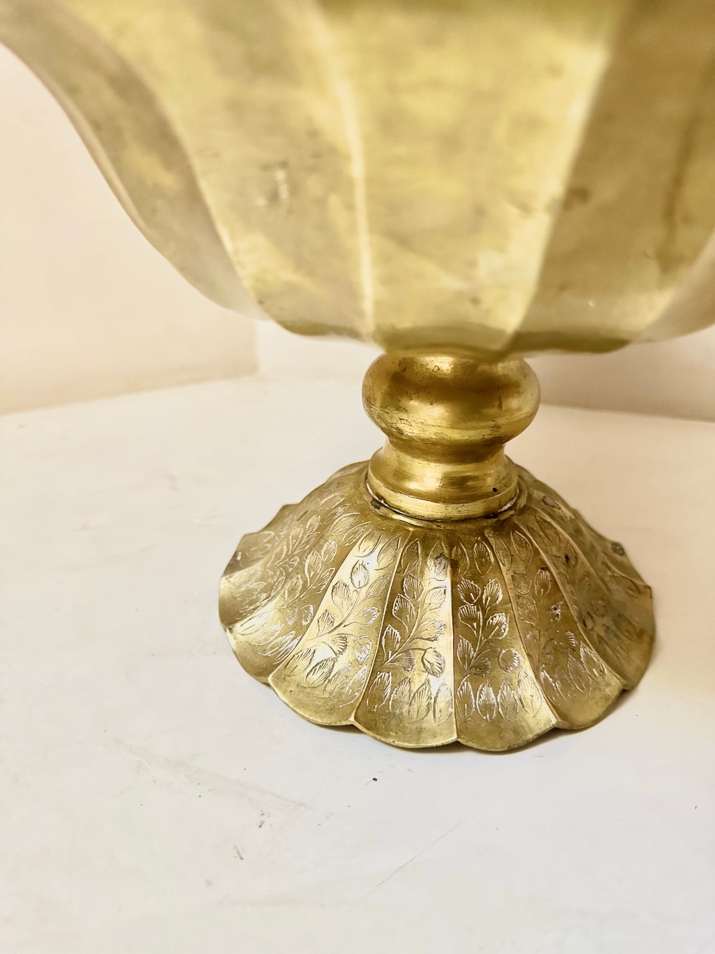 Etched Brass Compote