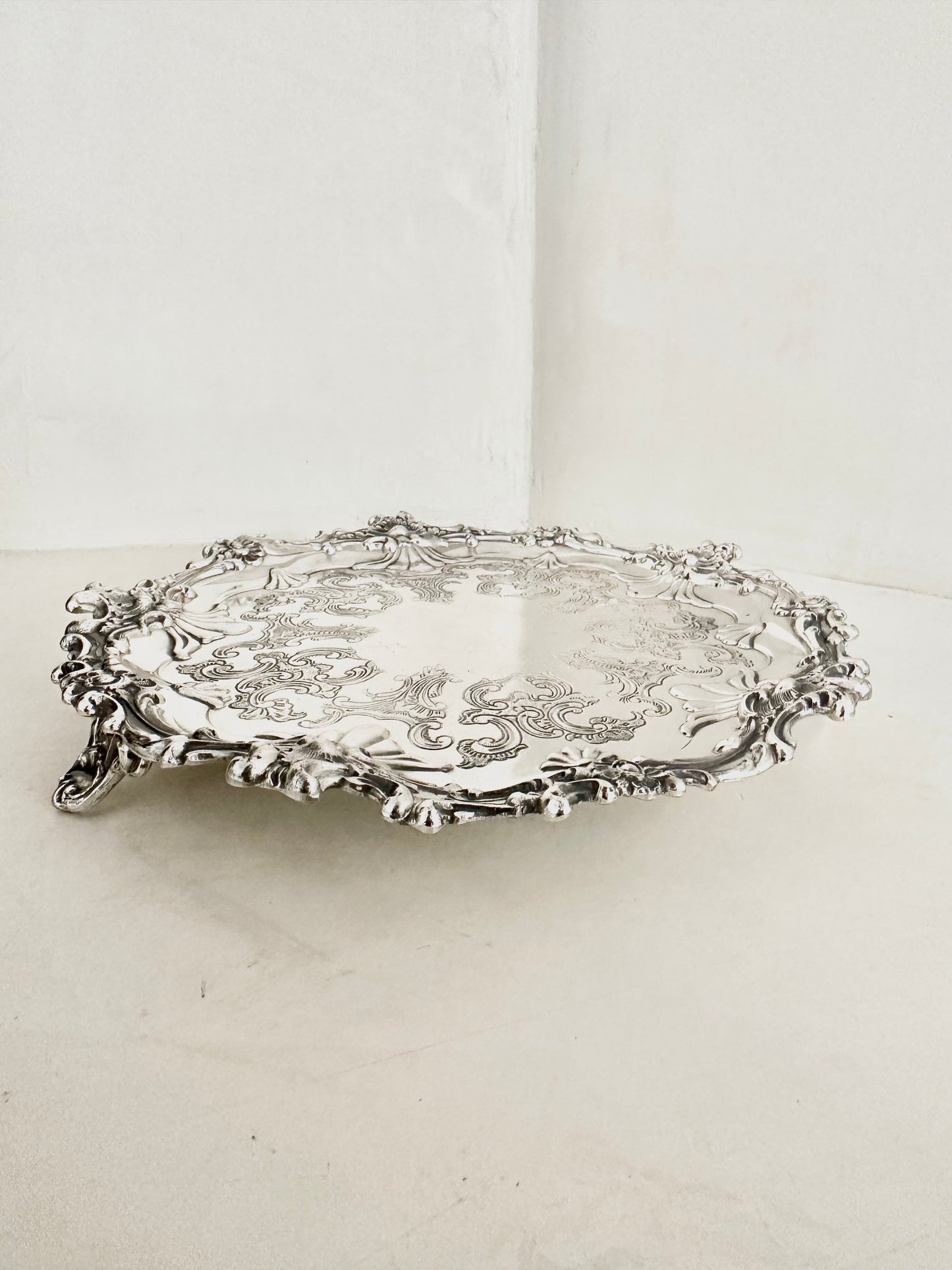 Silver Plated Salver by Corbell & Co.