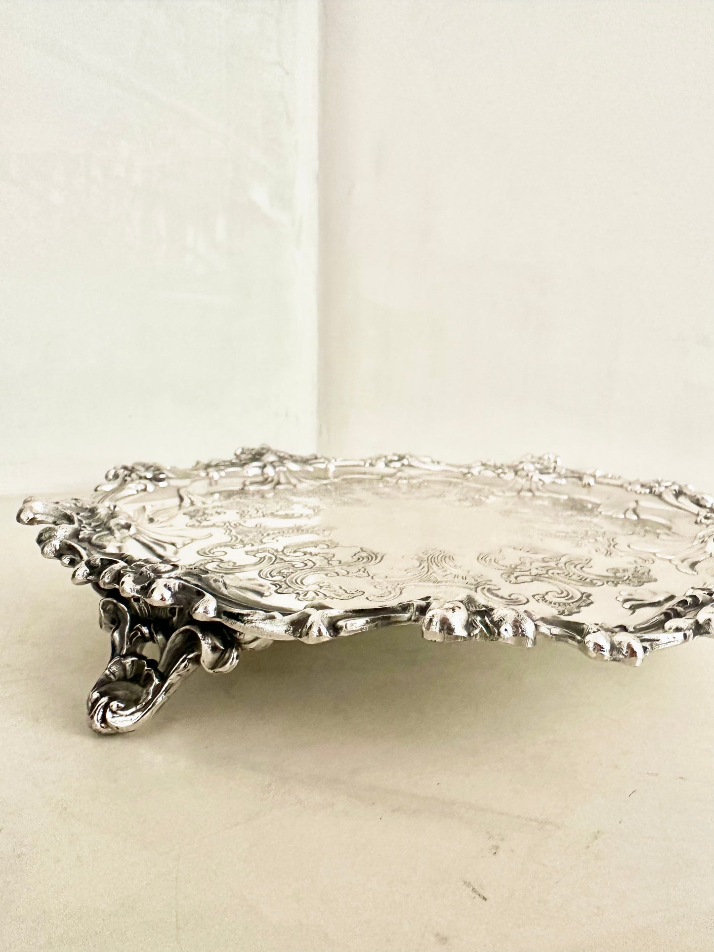 Silver Plated Salver by Corbell & Co.