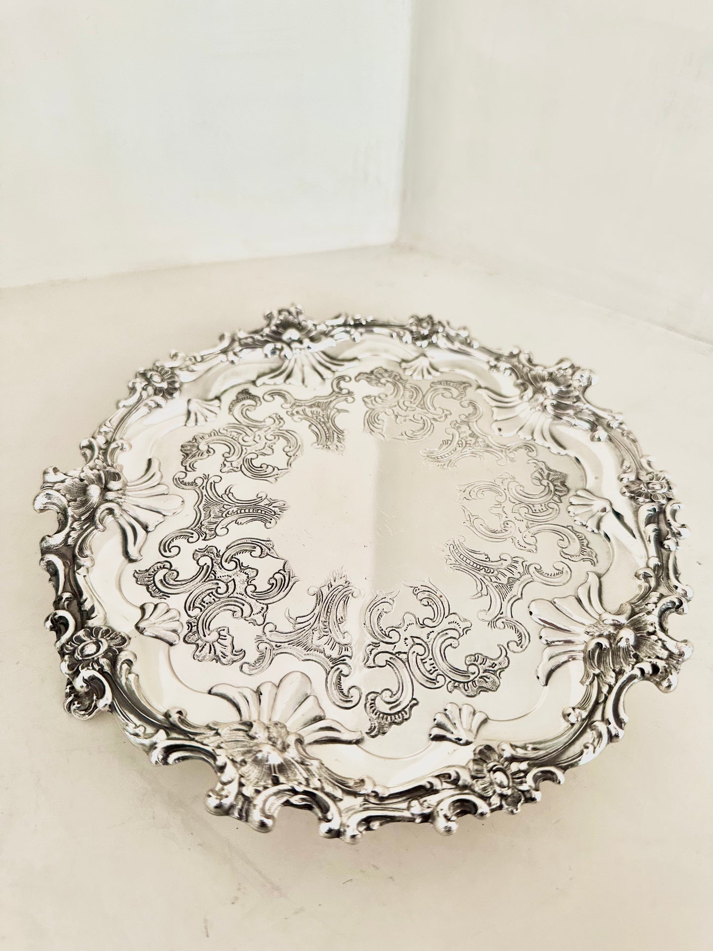 Silver Plated Salver by Corbell & Co.