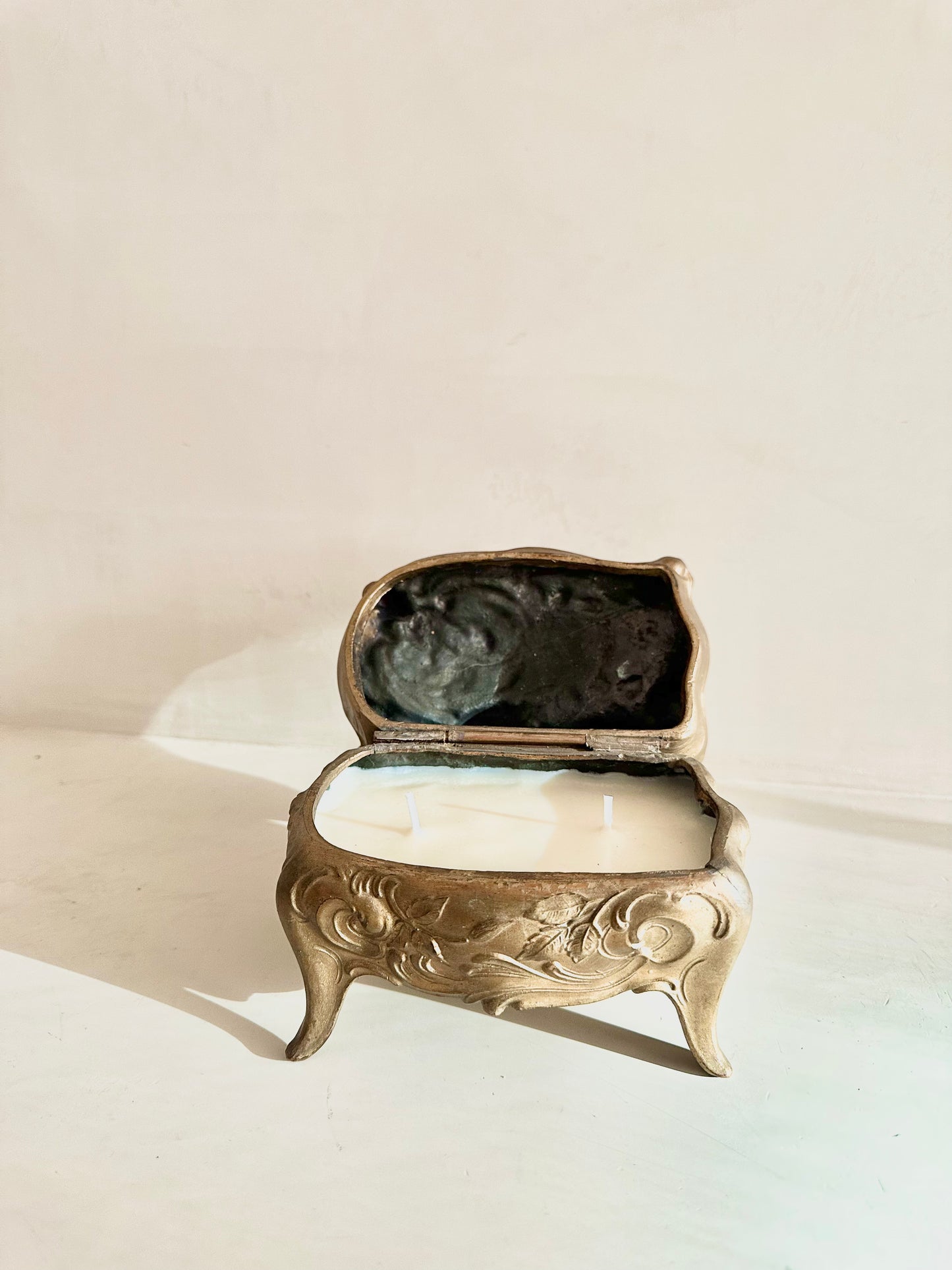 Candled Art Nouveau Jewelry Casket