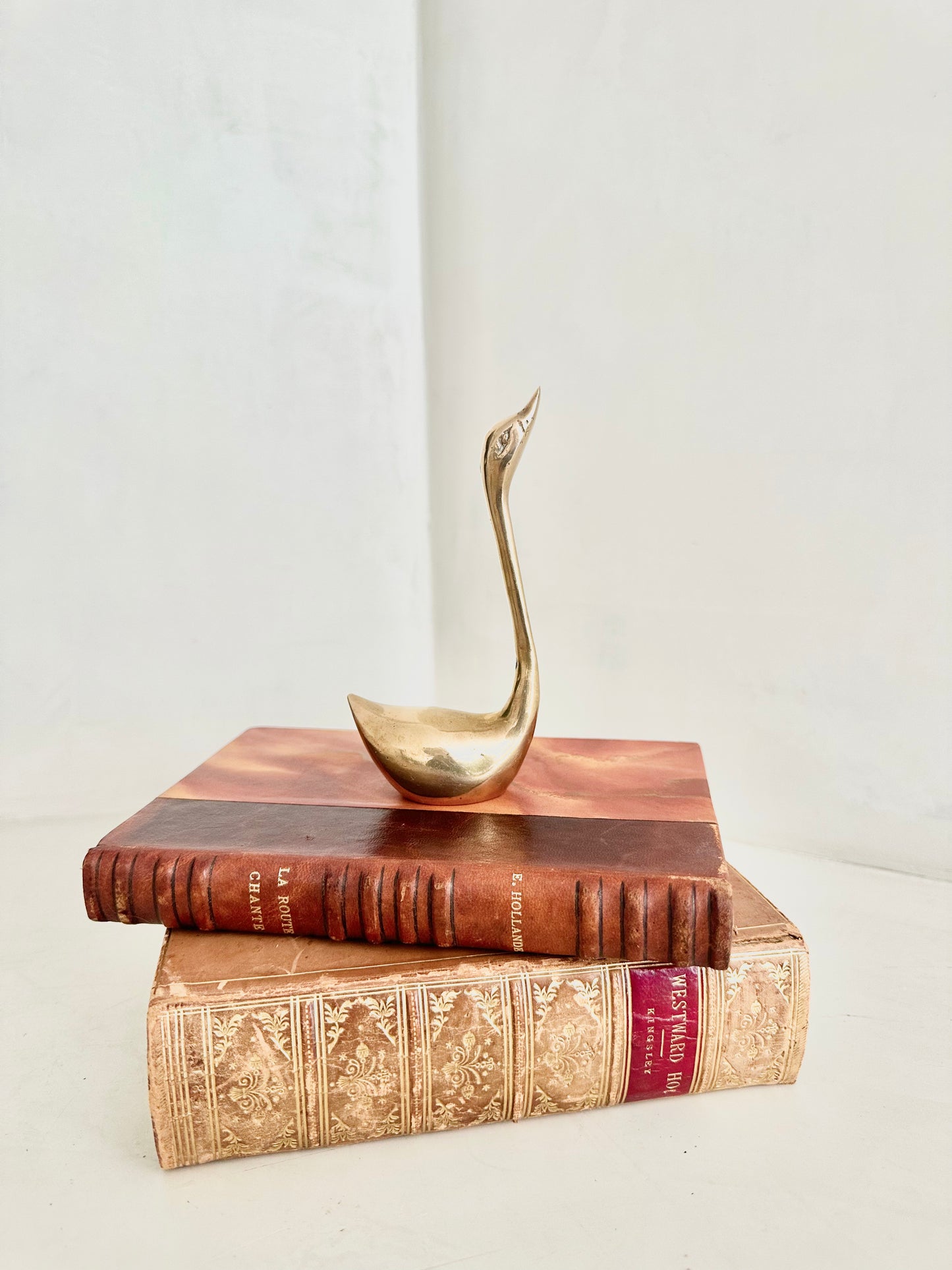 Brass Swan Ring Holder