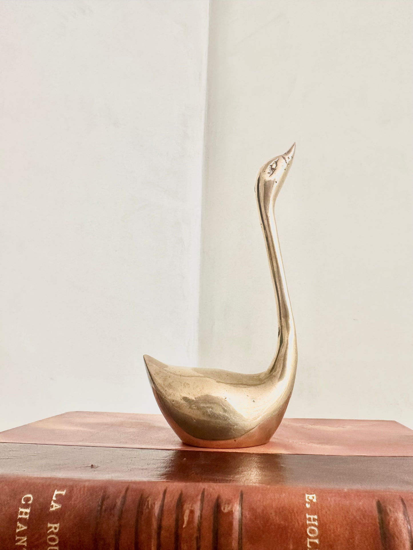 Brass Swan Ring Holder