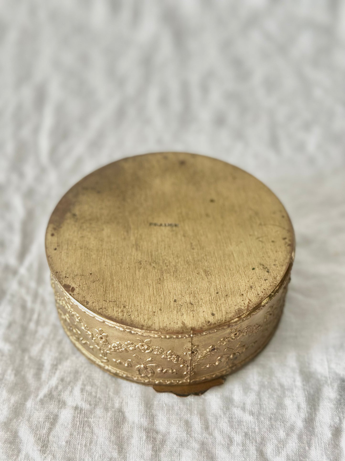 French Brass Jewelry Box