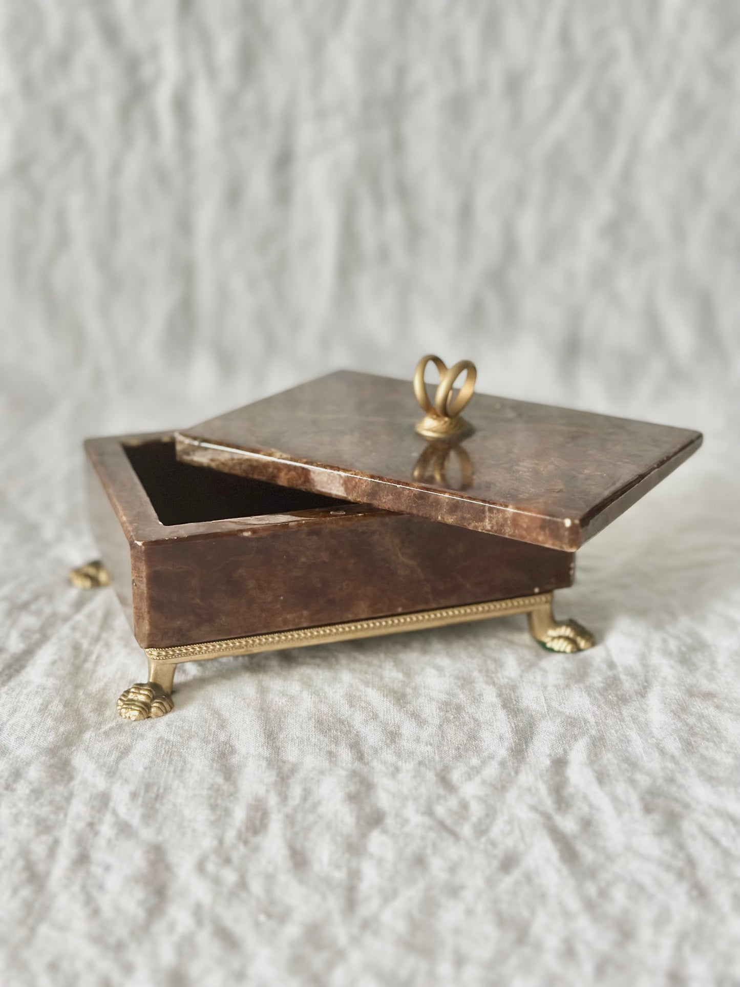 Brown Alabaster Box