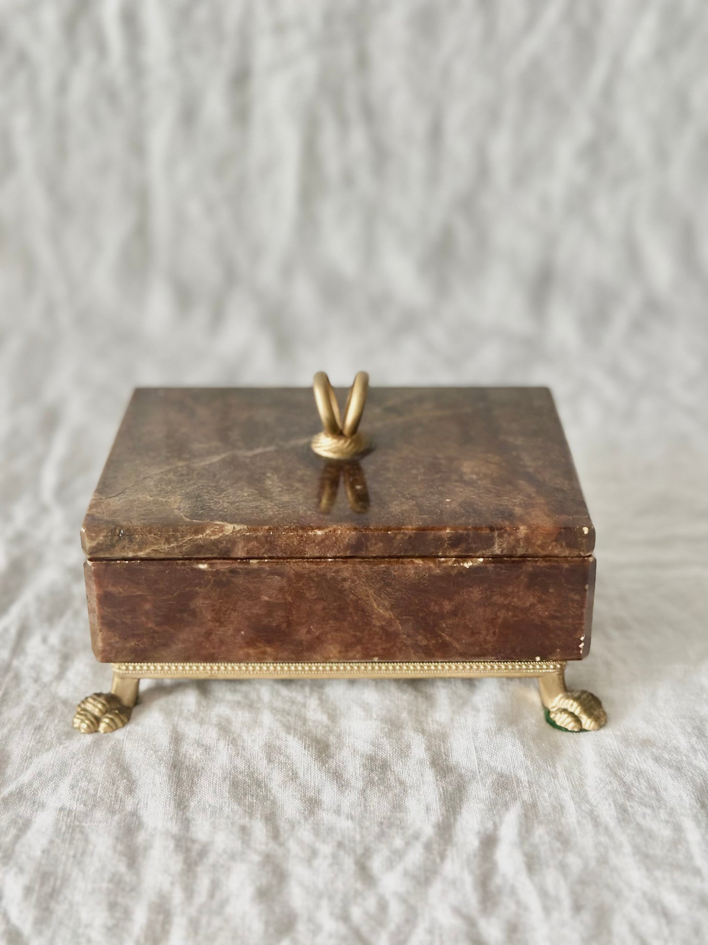 Brown Alabaster Box