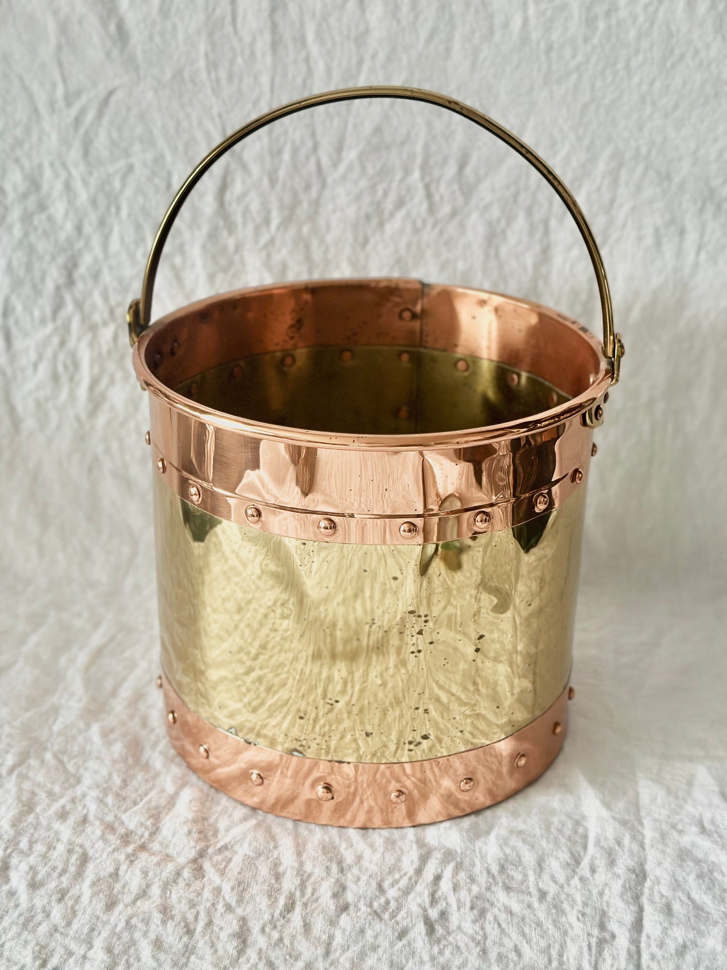 Copper and Brass Bucket