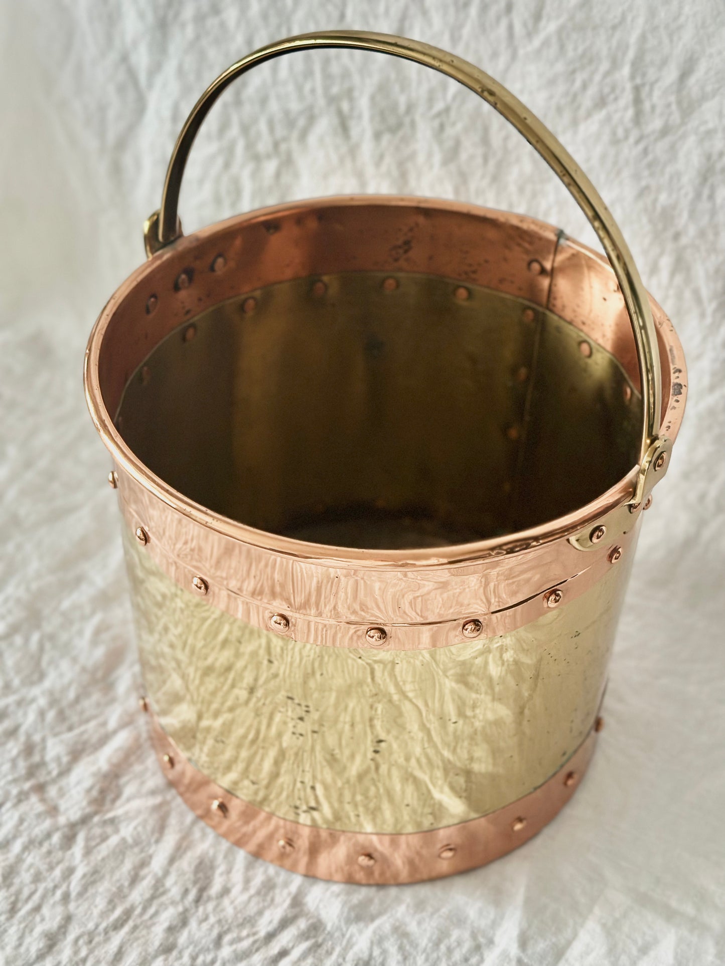 Copper and Brass Bucket