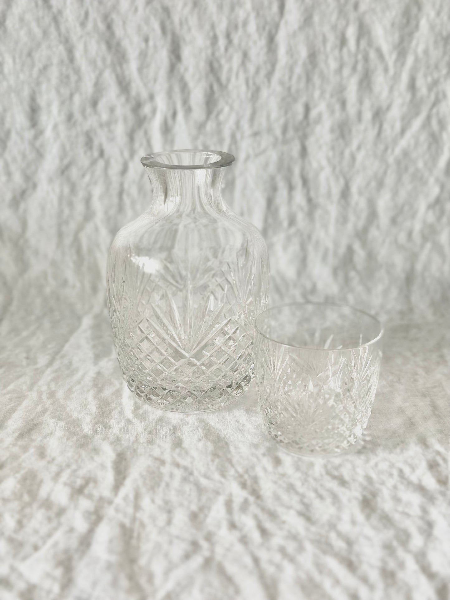 Cut Crystal Bedside Water Carafe