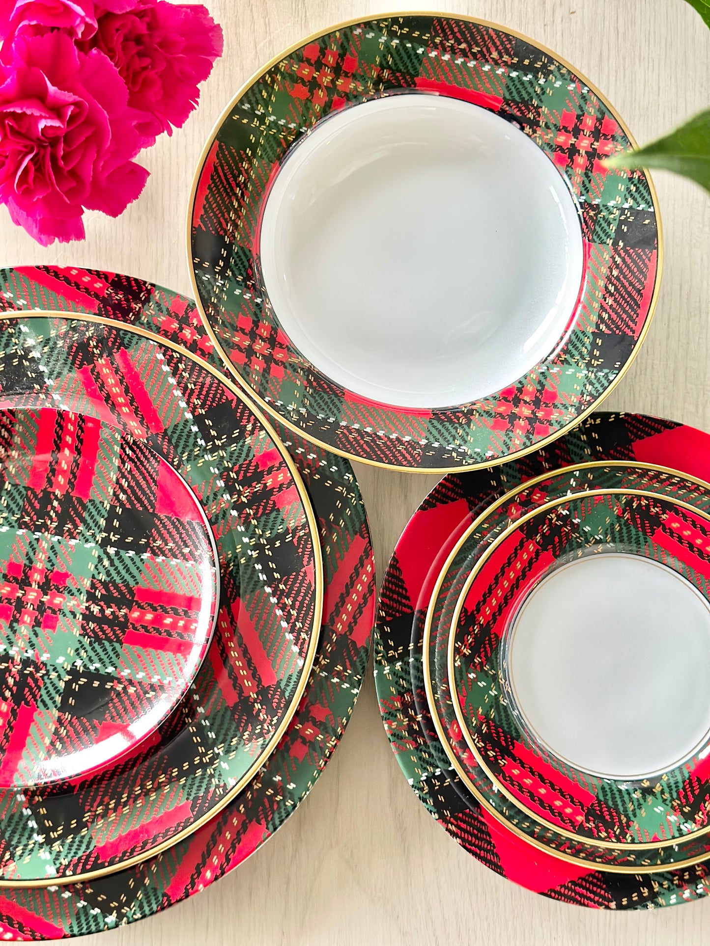 Fitz and Floyd Country Plaid Dinner Plate