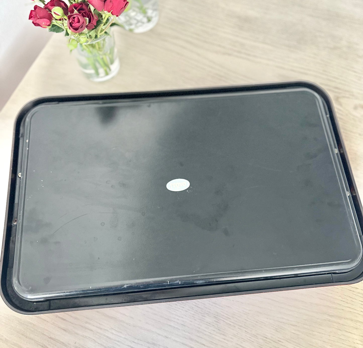 Red Christmas Tree Tray