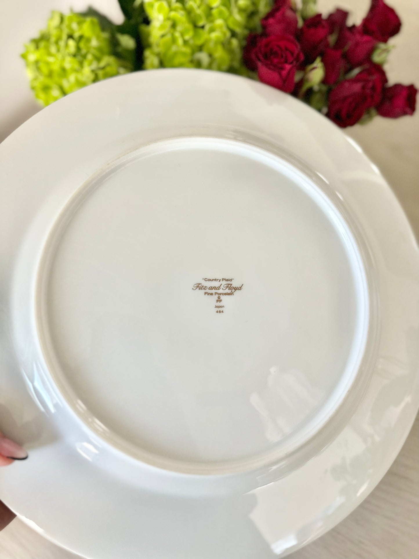 Fitz and Floyd Country Plaid Charger Plate