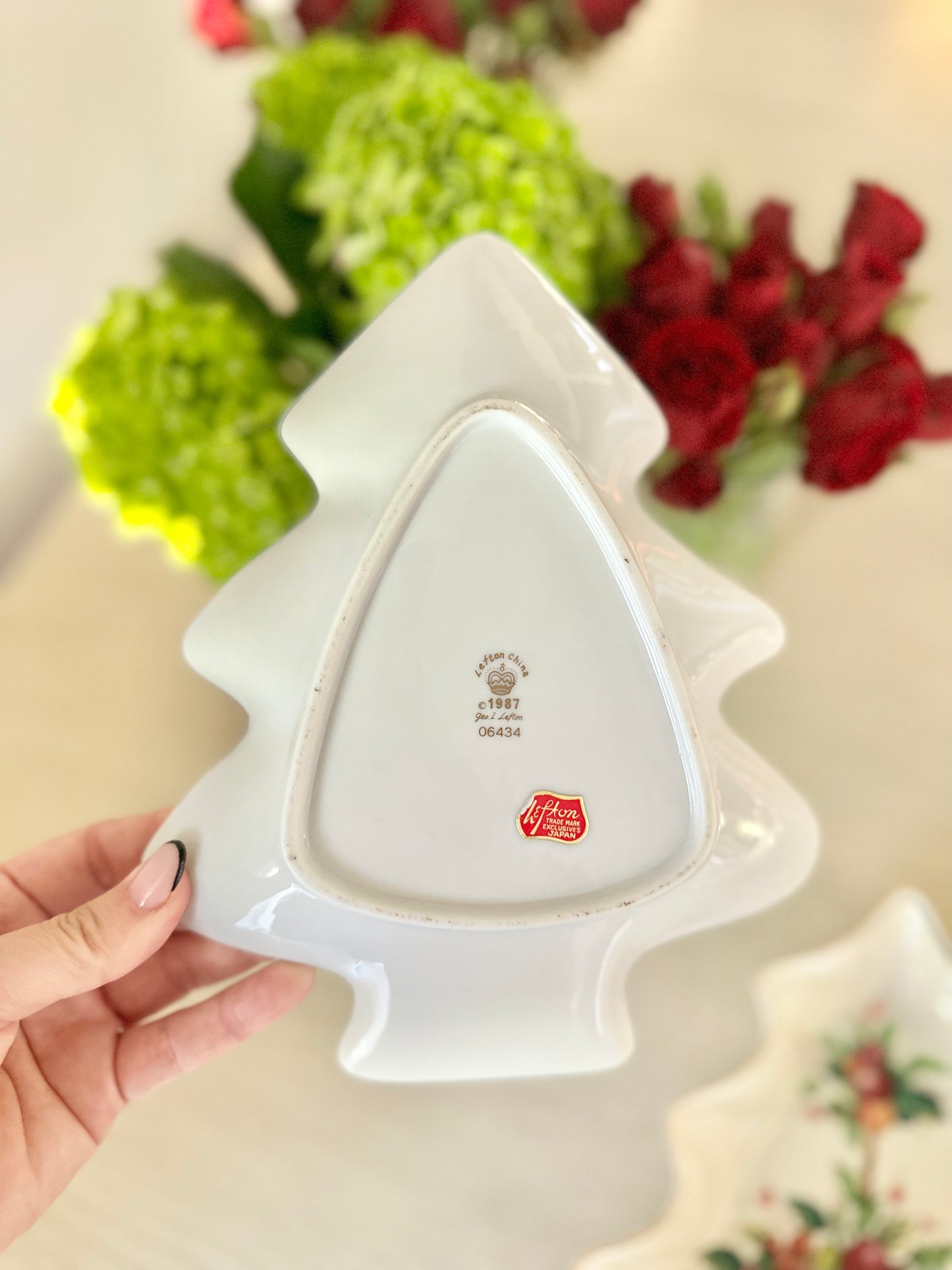 Lefton Christmas Tree Tray