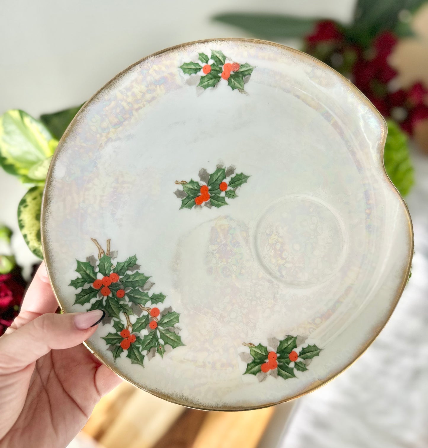 Holly Tea Cup with Under Plate - Set of 6