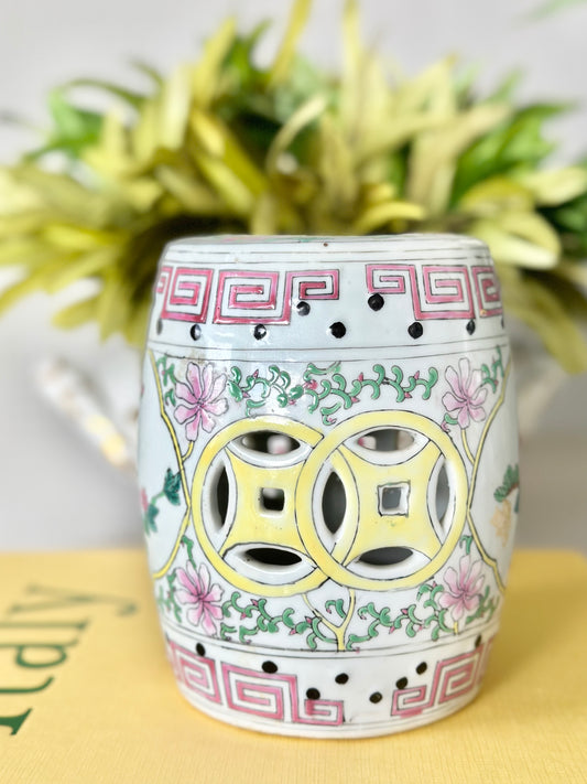 Mini Chinoiserie Porcelain Garden Stool