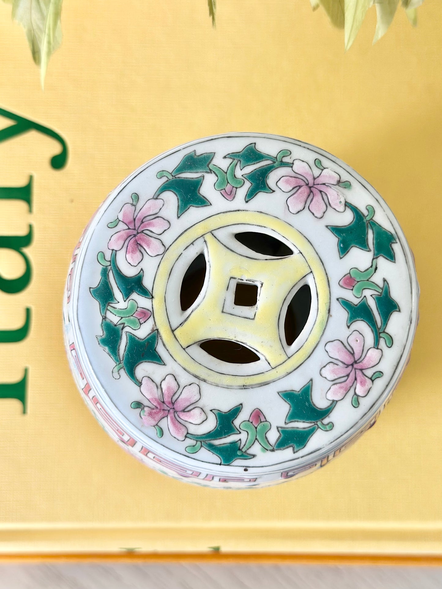 Mini Chinoiserie Porcelain Garden Stool