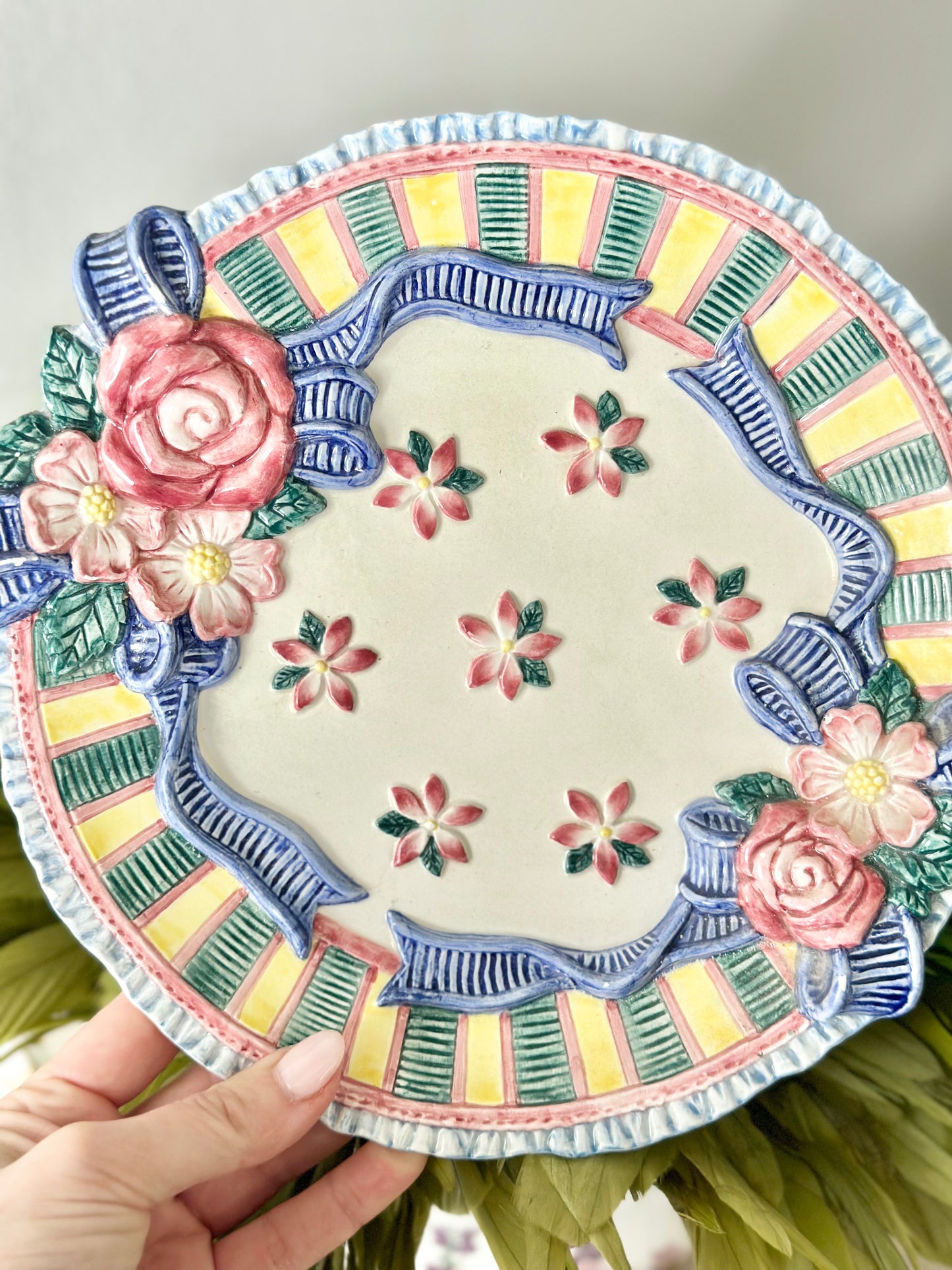 Fitz and Floyd Cotton Tailors Plate