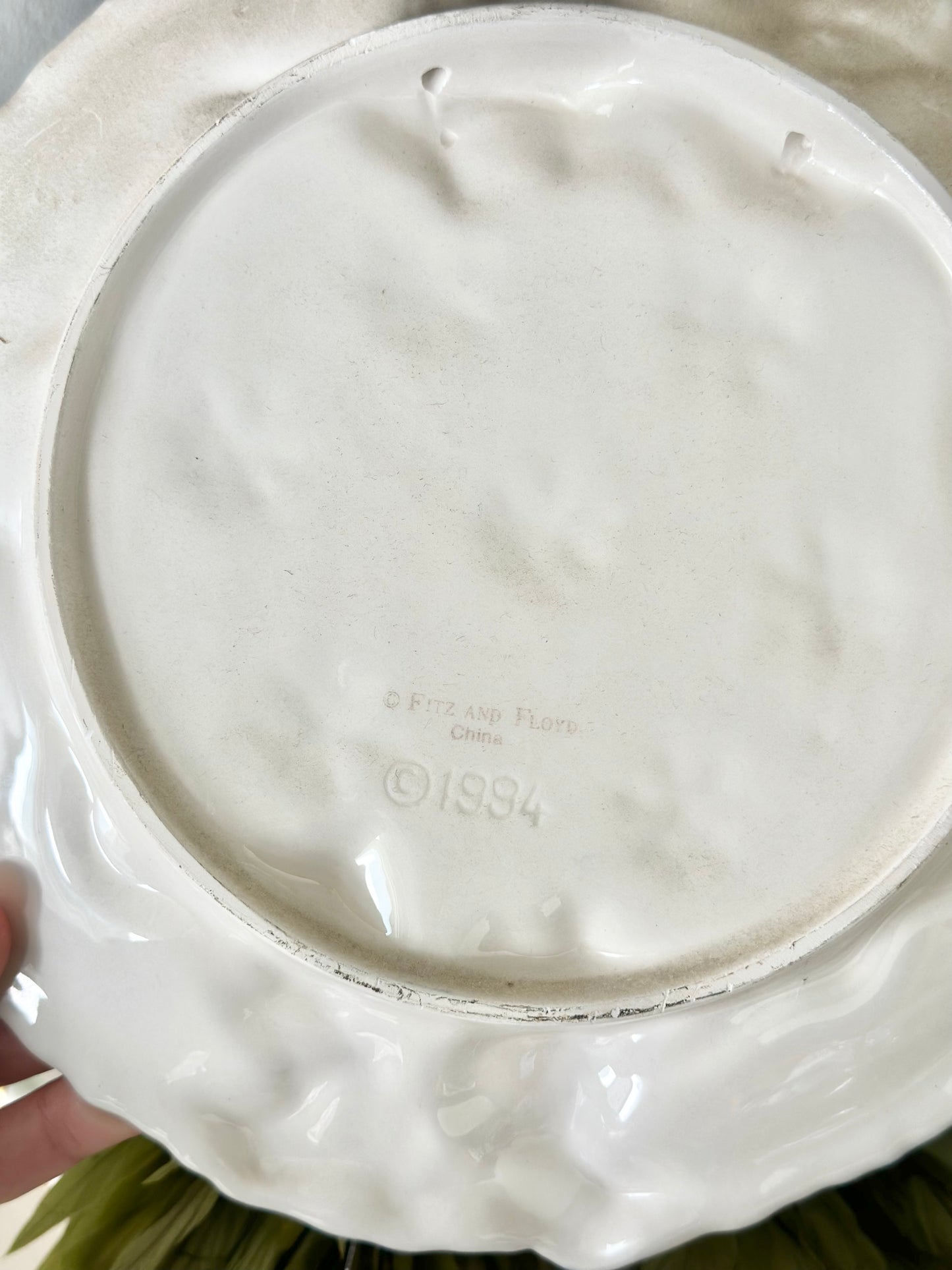 Fitz and Floyd Cotton Tailors Plate