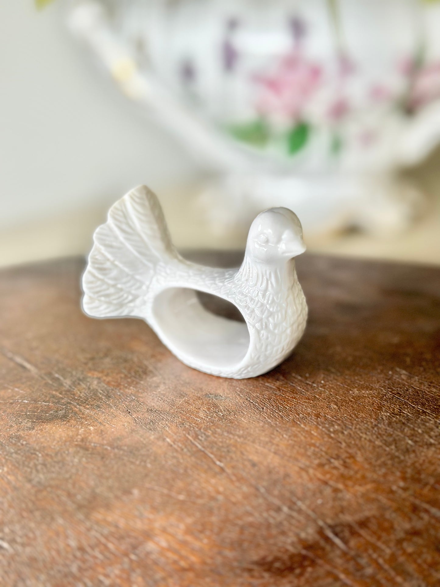 Dove Napkin Rings - Set of 4