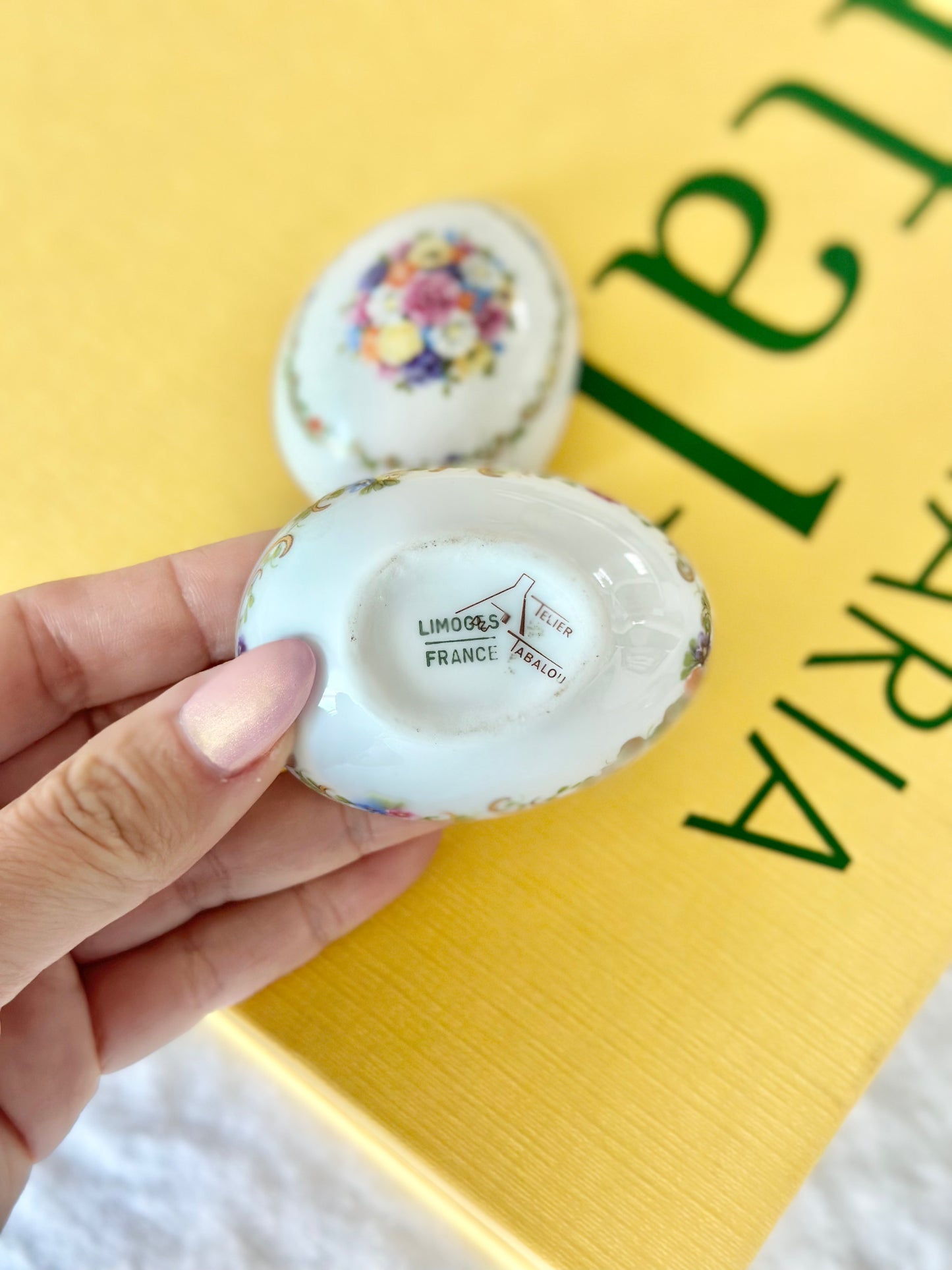 Limoges Lidded Trinket Dish